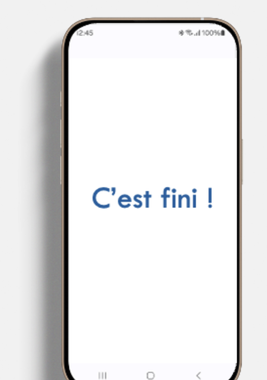 Étape 3 : C'est fini !
