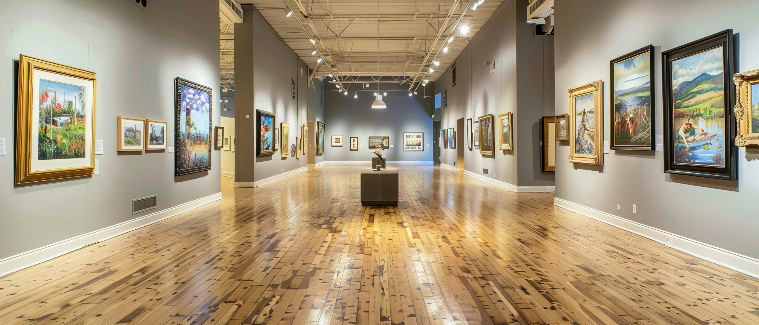 Musée avec exposition d'art